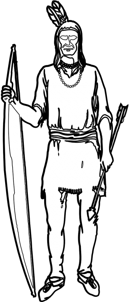 Indian,bow,arrow,native American,tribe,free Vector - Indian,bow,arrow,native American,tribe,free Vector (500x1000)