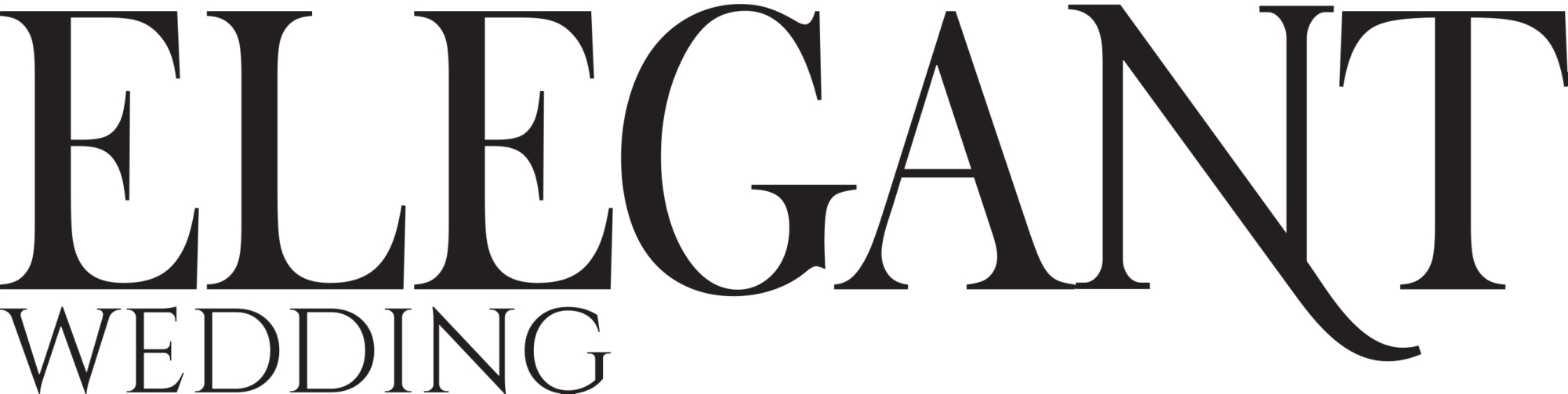 Elegant Wedding Magazine Logo - Elegant Wedding Magazine Logo (2000x503)