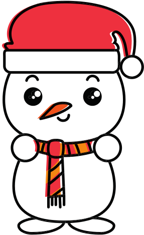 Clip Transparent Download Snowman With Christmas Hat - Clip Transparent Download Snowman With Christmas Hat (550x550)