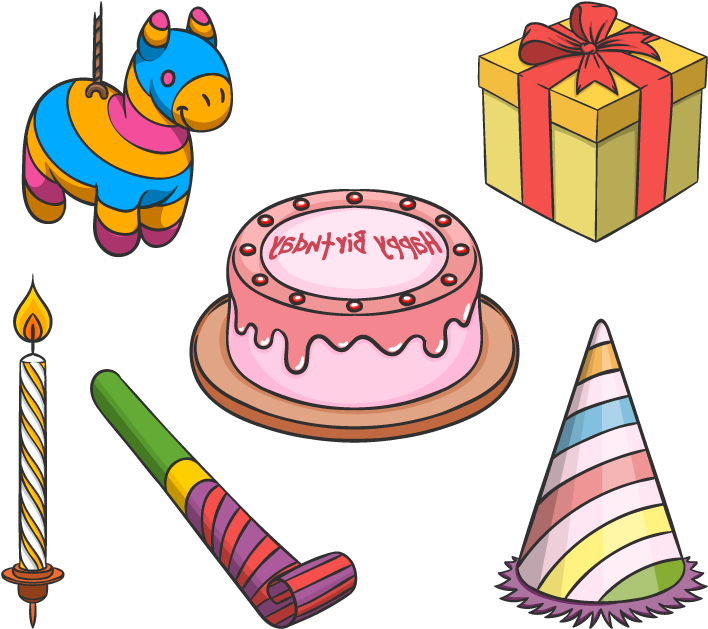 Gift Items For Birthday Bqdd Birthday T Clip Art Vector - Gift Items For Birthday Bqdd Birthday T Clip Art Vector (800x800)
