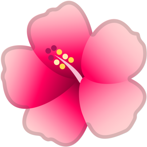 Hibiscus Clipart Emoji - Hibiscus Clipart Emoji (512x512)