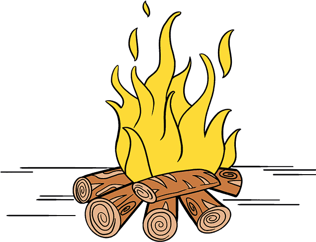 Vector Royalty Free Bonfire Clipart Easy - Vector Royalty Free Bonfire Clipart Easy (678x600)