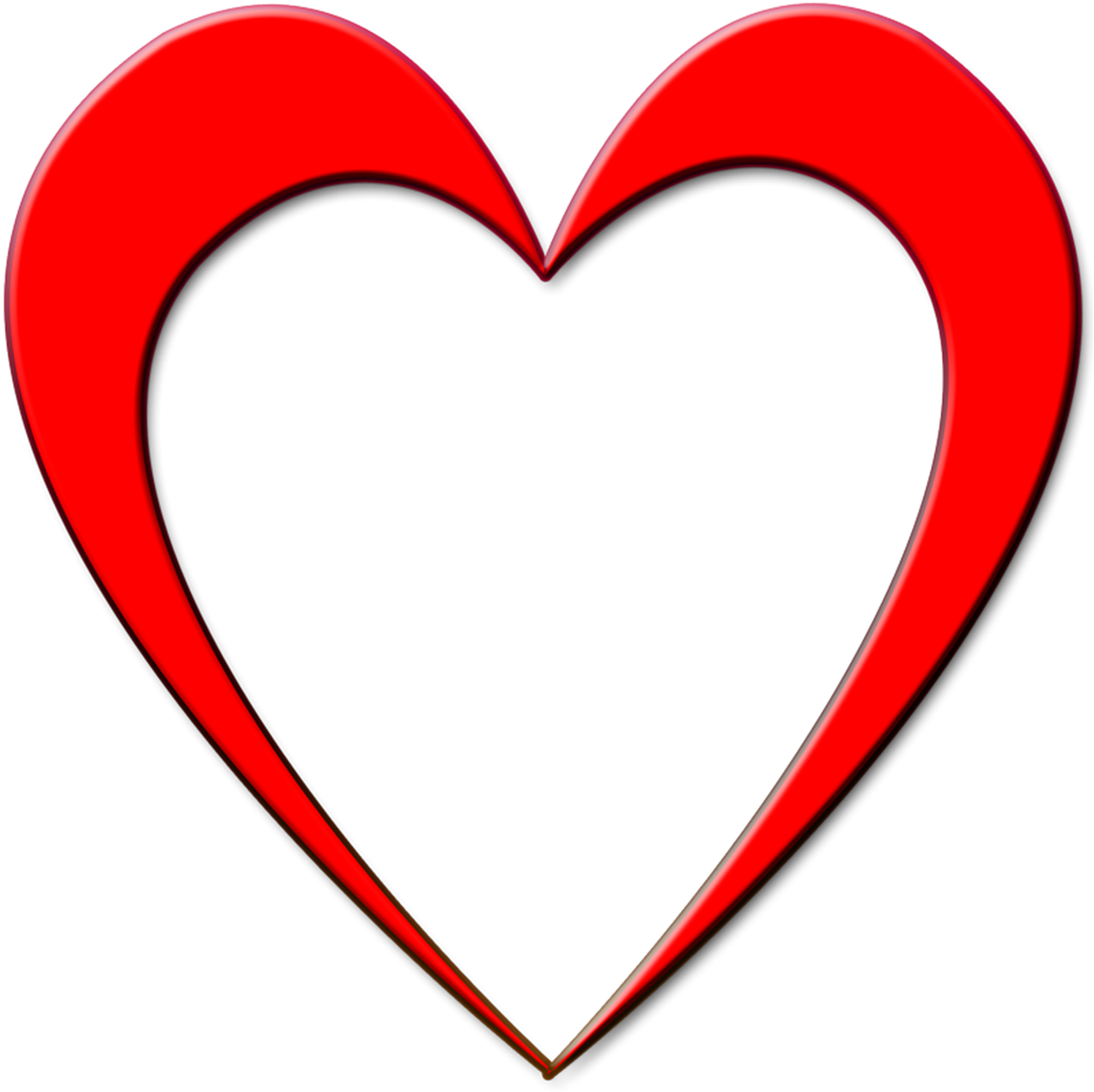 Wedding, Red, Heart, Outline, Design, Love - Wedding, Red, Heart, Outline, Design, Love (1280x1280)