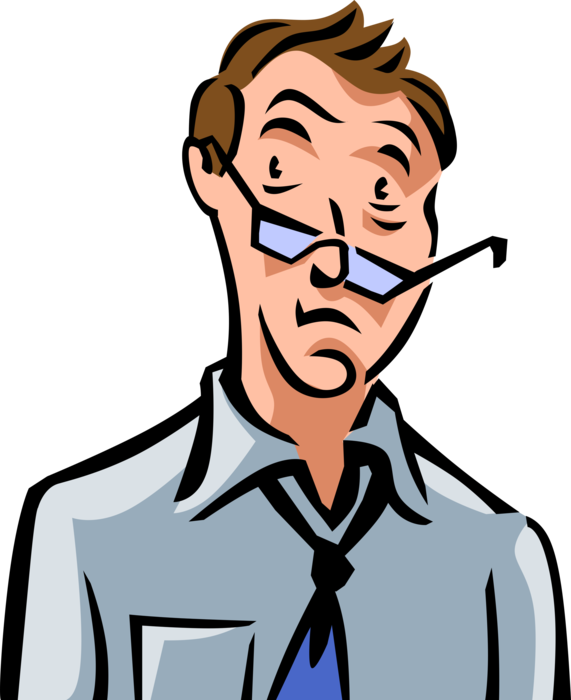 Vector Illustration Of Frustrated Businessman Put Through - Vector Illustration Of Frustrated Businessman Put Through (571x700)