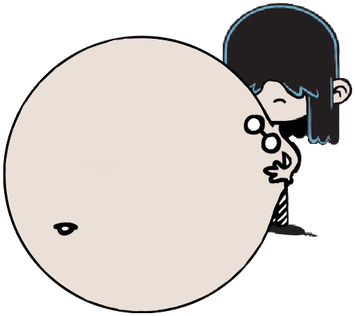 Lucy Loud's Full Belly Moon By Awesomegamerxlp1 - Lucy Loud's Full Belly Moon By Awesomegamerxlp1 (400x340)