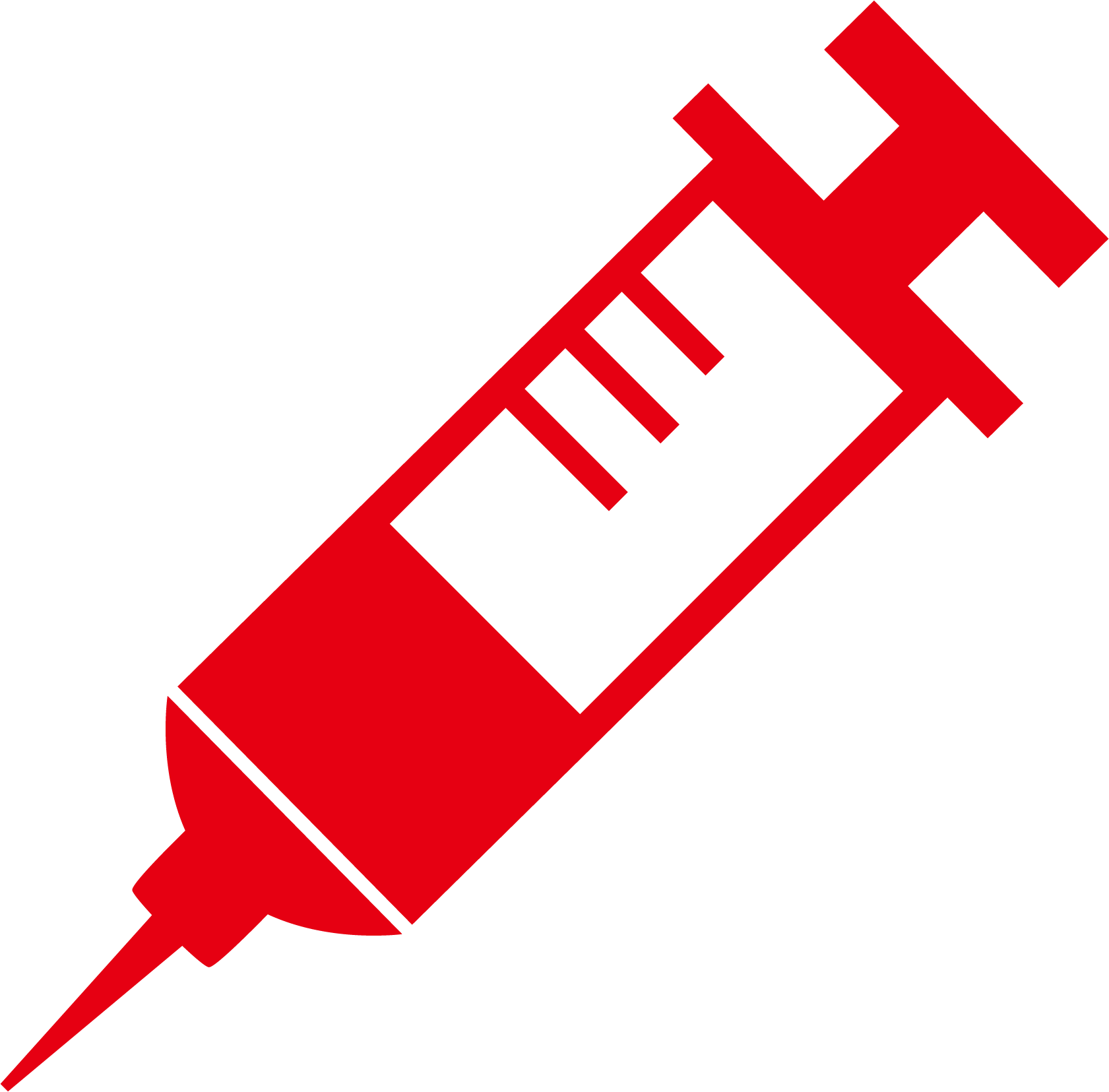 Vector Syringe Red Medical Symbol - Vector Syringe Red Medical Symbol (1681x1655)