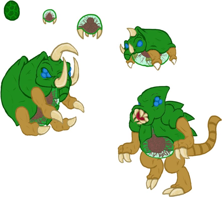 Metroids From Egg To Zeta By Blues - Metroids From Egg To Zeta By Blues (900x810)