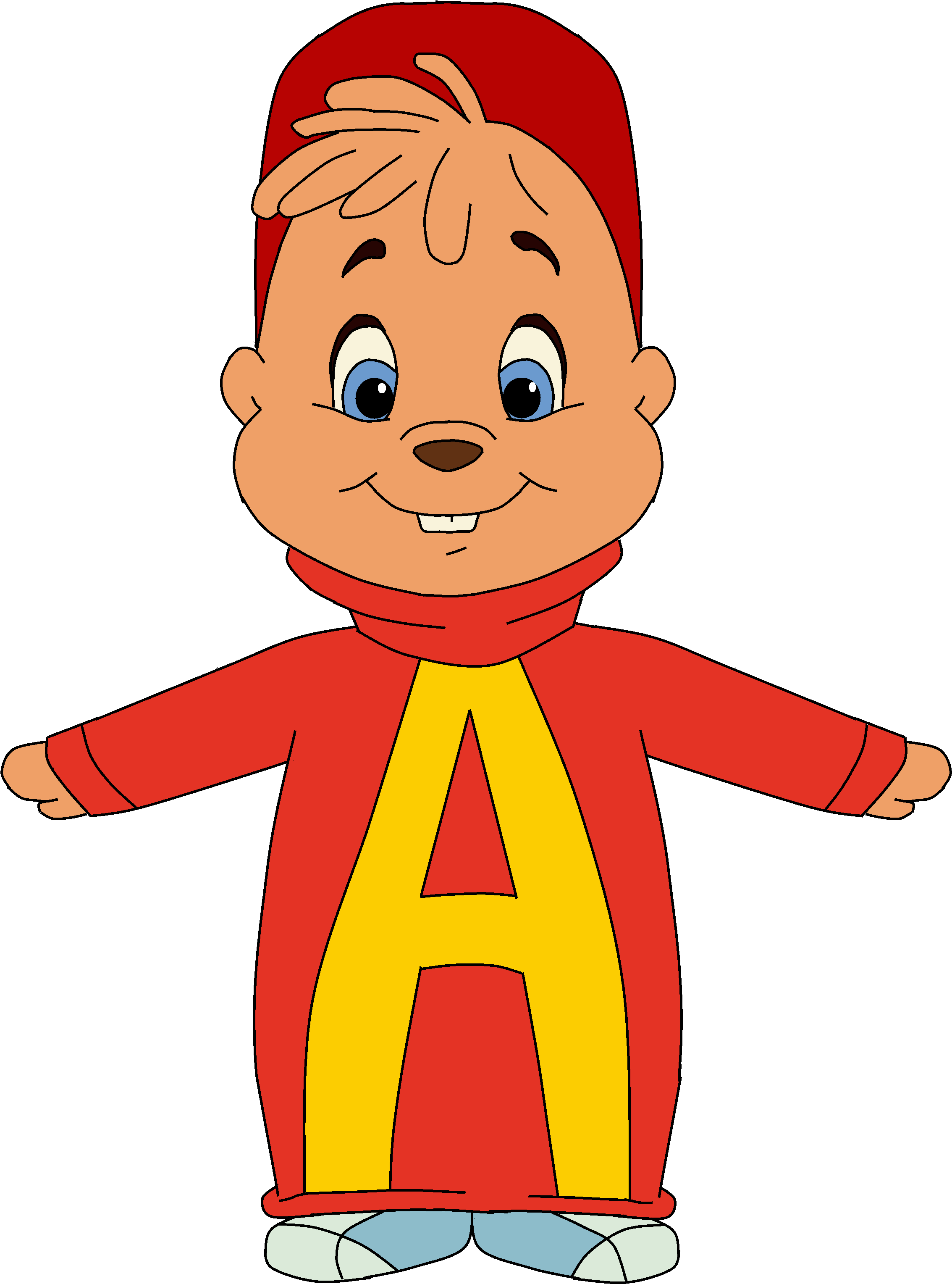Chipmunks Alvin Seville Cartoon - Chipmunks Alvin Seville Cartoon (2385x3251)