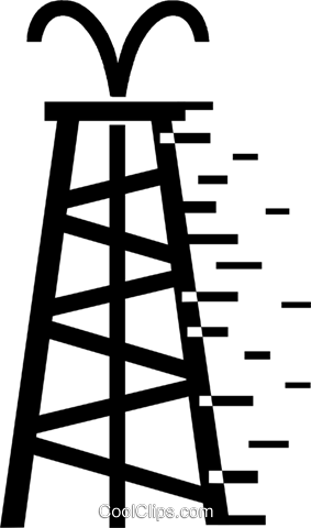 Oil Wells Royalty Free Vector Clip Art Illustration - Oil Wells Royalty Free Vector Clip Art Illustration (283x480)