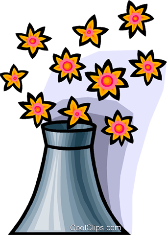 Nuclear Energy And Nature Royalty Free Vector Clip - Nuclear Energy And Nature Royalty Free Vector Clip (341x480)