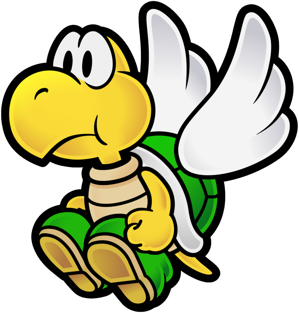 Koopa Paratroopa Paper Mario Wii, Mario 3ds, Super - Koopa Paratroopa Paper Mario Wii, Mario 3ds, Super (977x1024)