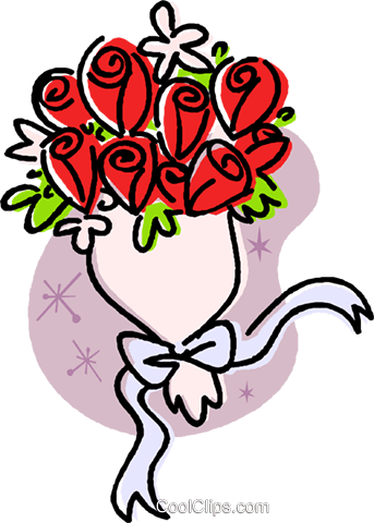 Wedding Flowers/bouquet Royalty Free Vector Clip Art - Wedding Flowers/bouquet Royalty Free Vector Clip Art (343x480)