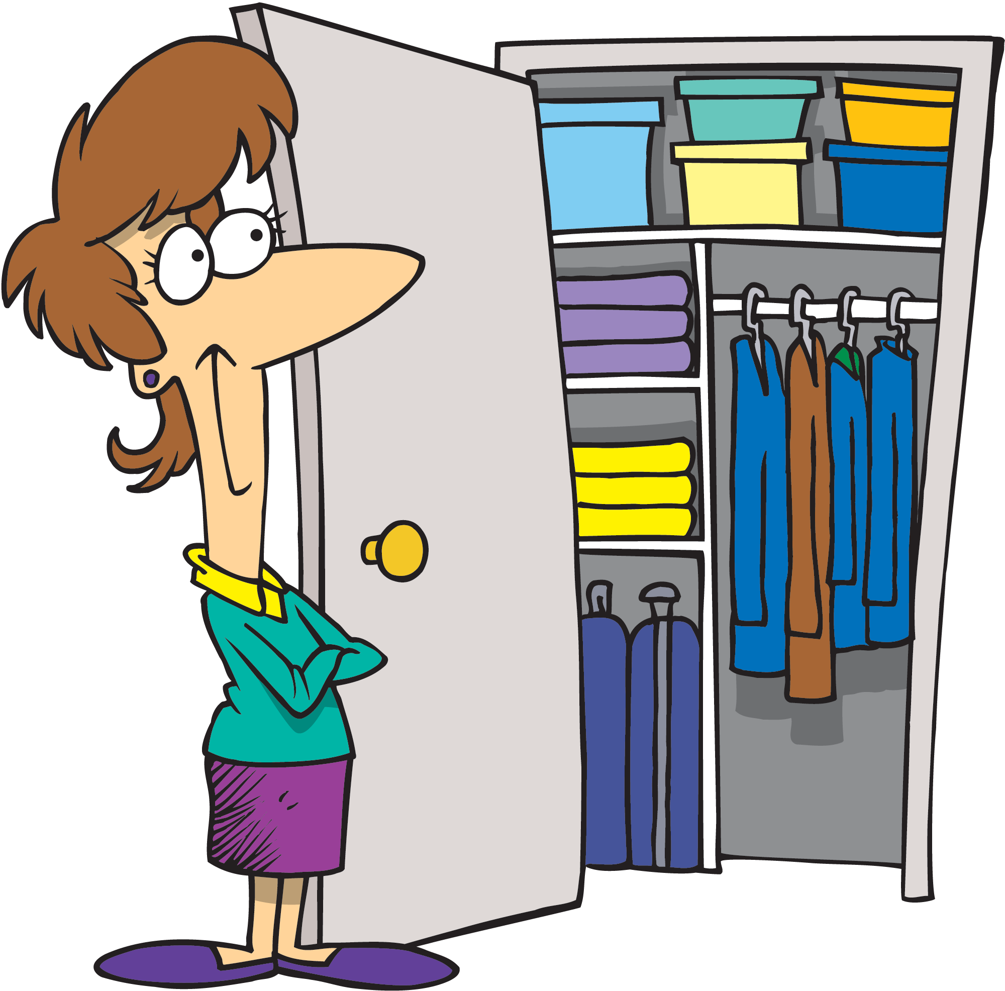 Closet Clipart Organized Home - Closet Clipart Organized Home (2000x1972)