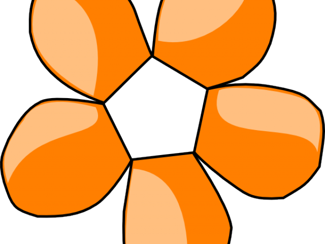 Orange Flower Clipart Fower - Orange Flower Clipart Fower (640x480)