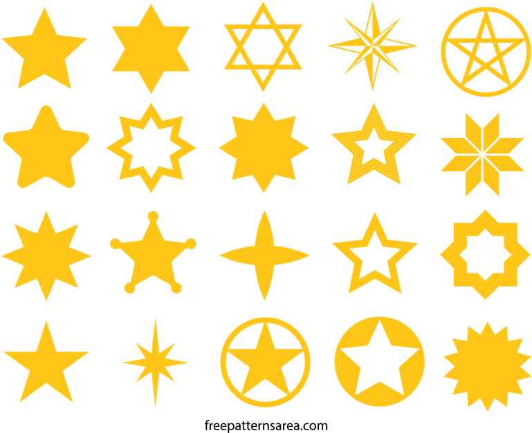 Falling Stars Clipart Template Yellow - Falling Stars Clipart Template Yellow (800x653)