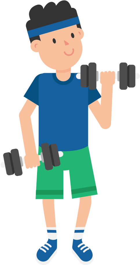 File Man Lifting Dumbbells - File Man Lifting Dumbbells (2000x1126)