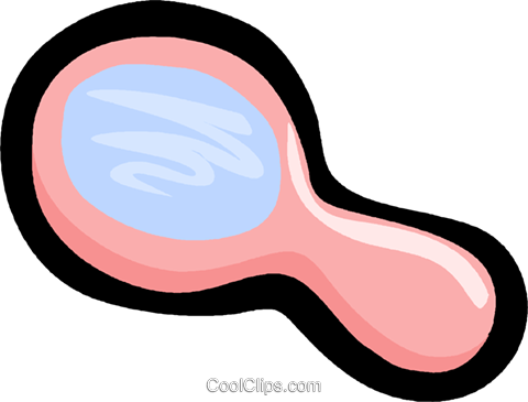 Hand Mirror Royalty Free Vector Clip Art Illustration - Hand Mirror Royalty Free Vector Clip Art Illustration (480x365)