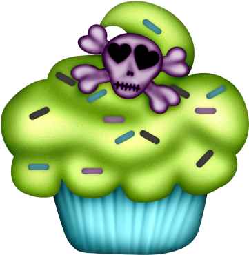 Purple Stuff, Søde Cupcakes, Gothic Mode, Klokkeblomst - Purple Stuff, Søde Cupcakes, Gothic Mode, Klokkeblomst (368x386)