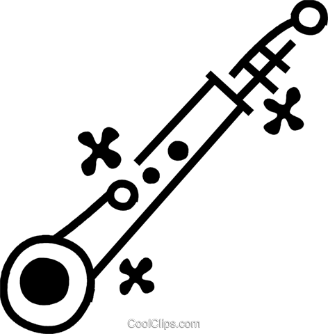 Clarinets Royalty Free Vector Clip Art Illustration - Clarinets Royalty Free Vector Clip Art Illustration (472x480)