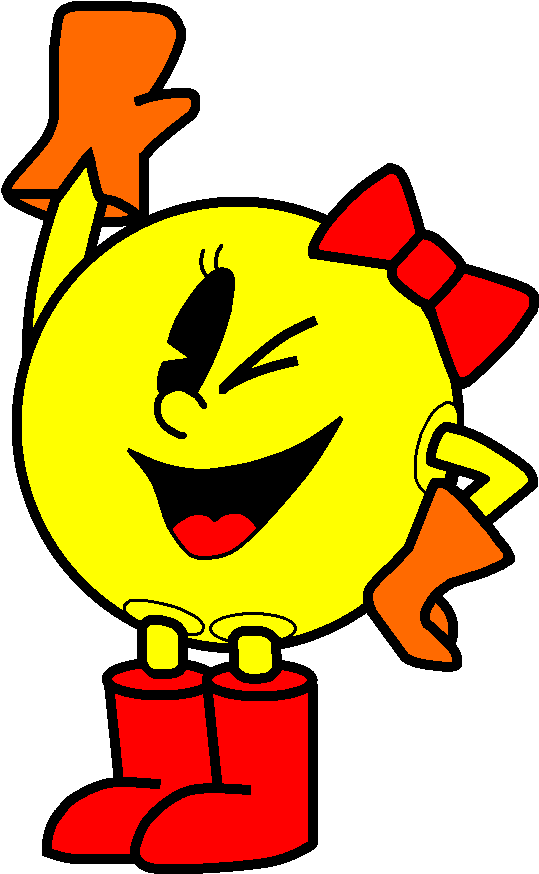 Ms Pacman Vs Ellie - Ms Pacman Vs Ellie (736x910)