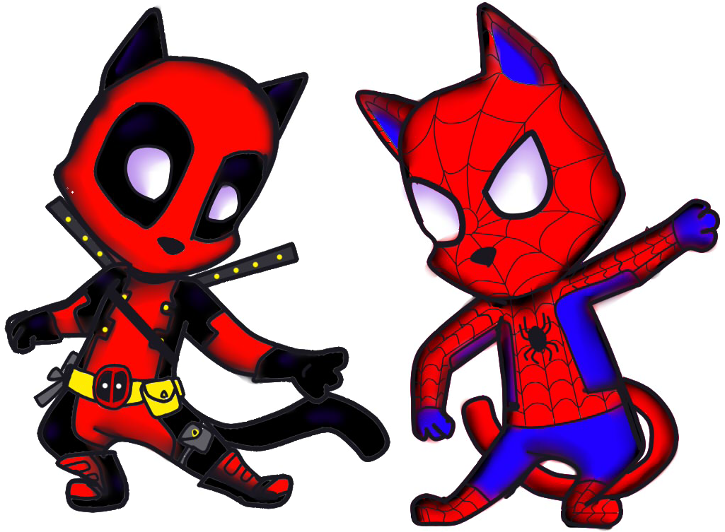 Deadpool And Spider Man - Deadpool And Spider Man (1024x768)