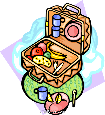 Picnic Foods Royalty Free Vector Clip Art Illustration - Picnic Foods Royalty Free Vector Clip Art Illustration (438x480)