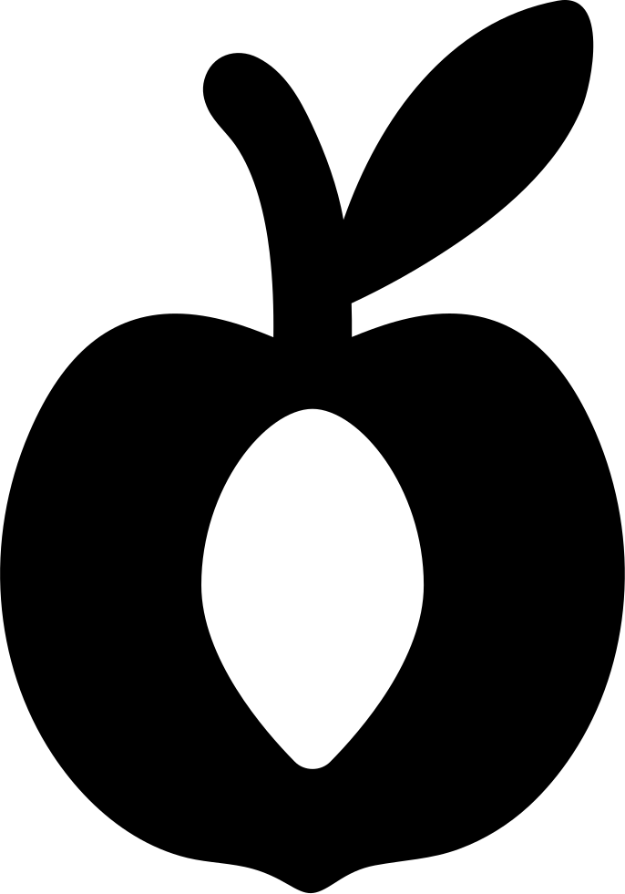 Peach Svg Vector Black White - Peach Svg Vector Black White (686x981)