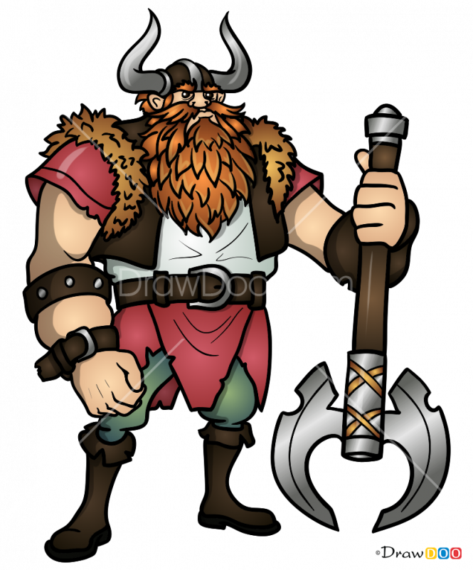 How To Draw Viking - How To Draw Viking (665x801)