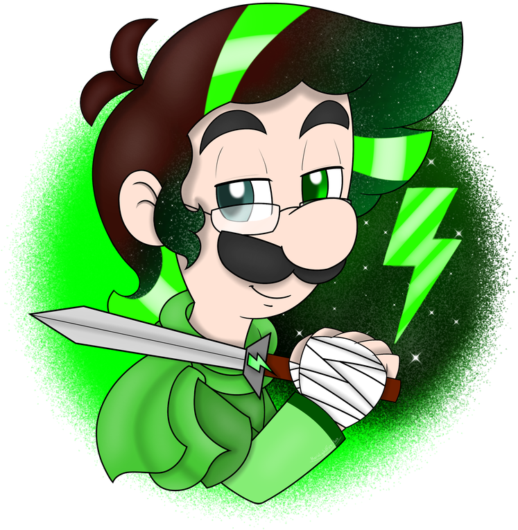 N Luigi By Mariolightfire-hero - N Luigi By Mariolightfire-hero (862x927)