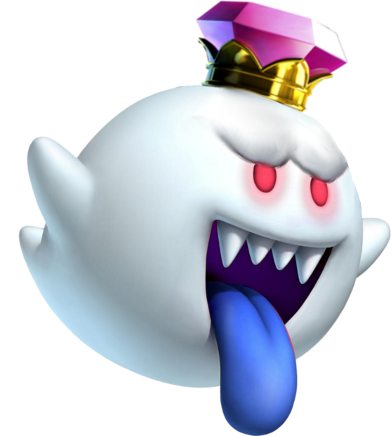 Luigi's Mansion King Boo Png - Luigi's Mansion King Boo Png (557x621)
