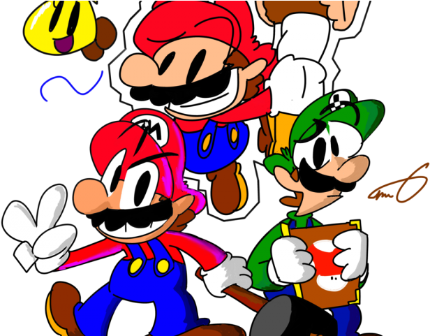 Luigi Clipart Paper Mario - Luigi Clipart Paper Mario (640x480)