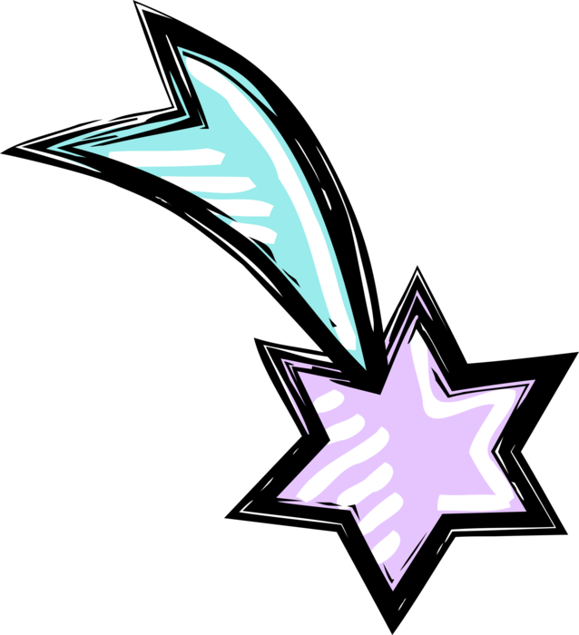 Vector Illustration Of Shooting Star Of Bethlehem At - Vector Illustration Of Shooting Star Of Bethlehem At (638x700)