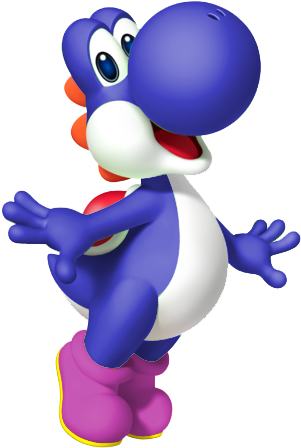 Dark Blue Yoshi (fly Swim) - Dark Blue Yoshi (fly Swim) (402x480)