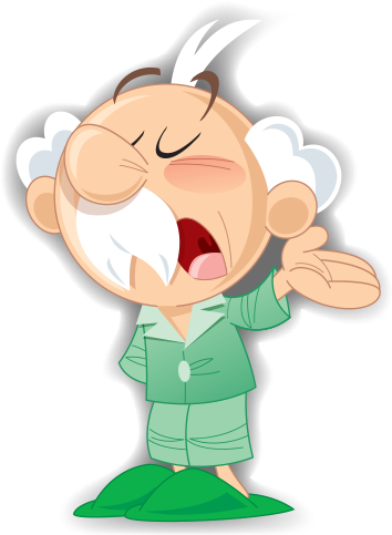 Clipart Yaşlı Konuşan Adam - Clipart Yaşlı Konuşan Adam (400x500)