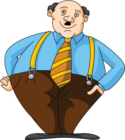 Clipart Kısa Bıyıklı Komik Şişman Adam - Clipart Kısa Bıyıklı Komik Şişman Adam (531x592)