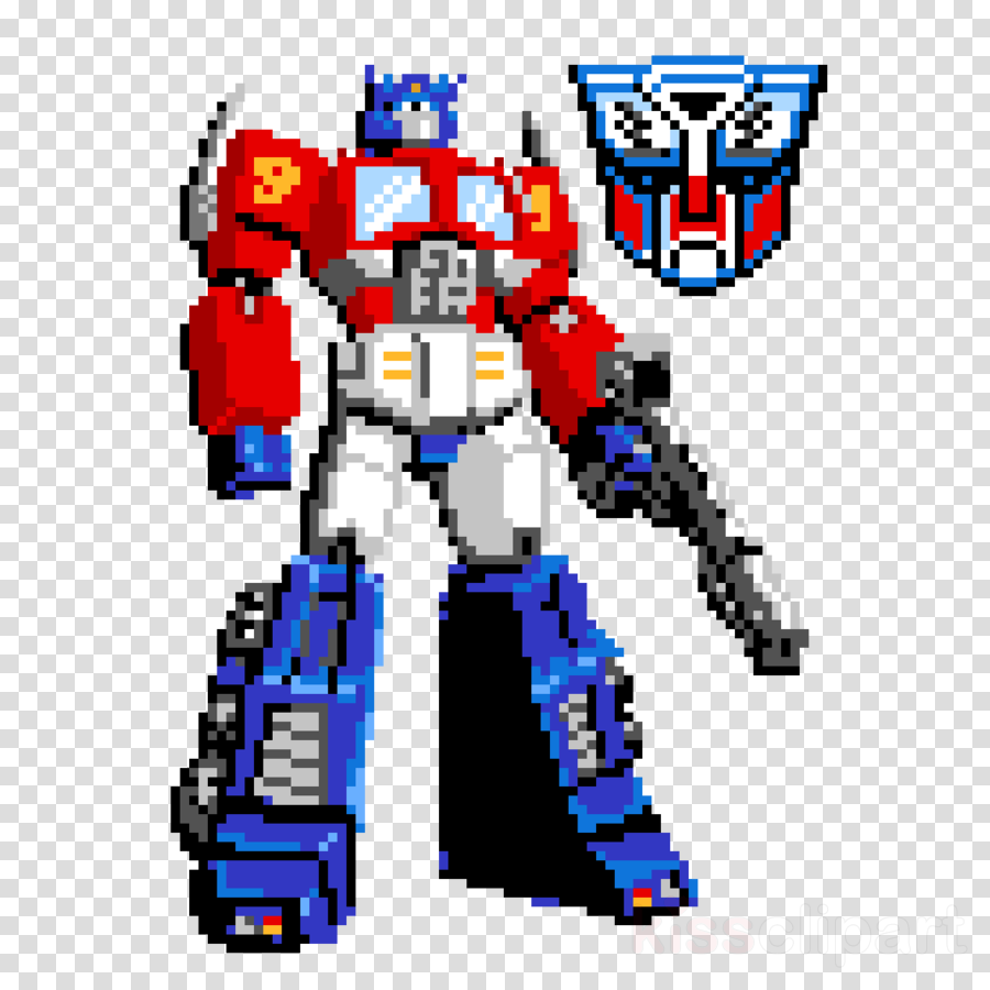 Optimus Prime Pixel Art Clipart Optimus Prime Bumblebee - Optimus Prime Pixel Art Clipart Optimus Prime Bumblebee (900x900)