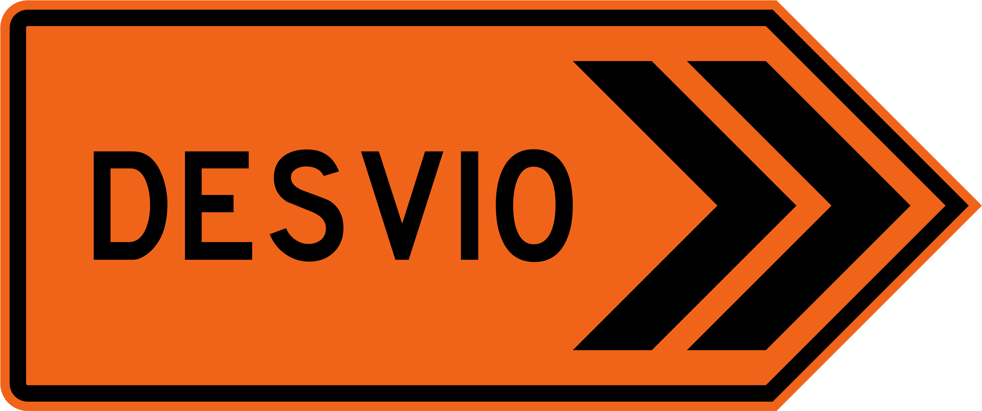 Colombia Road Sign Sio 07 R - Colombia Road Sign Sio 07 R (3189x1343)