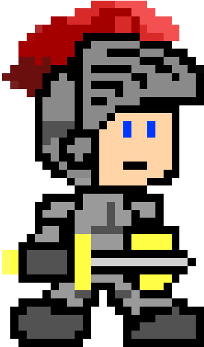 Transparent Knight 8 Bit - Transparent Knight 8 Bit (306x506)