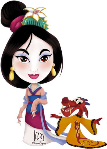 Fan Art And Mushu By Lauramegara On - Fan Art And Mushu By Lauramegara On (400x533)