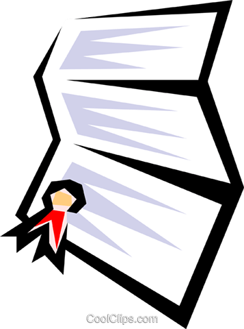 Certificate Royalty Free Vector Clip Art Illustration - Certificate Royalty Free Vector Clip Art Illustration (357x480)