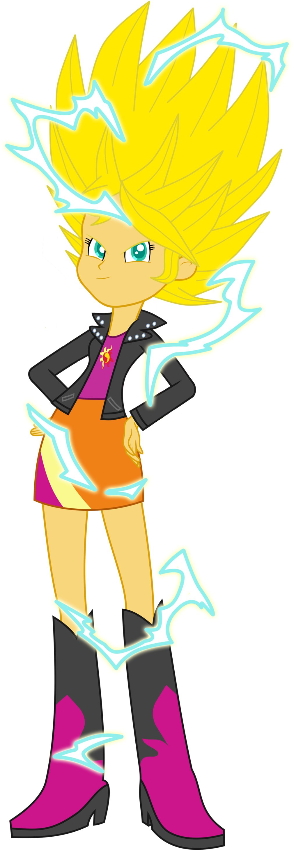 Sunset Shimmer Super Saiyajin 2 By Gonzalossj3 - Sunset Shimmer Super Saiyajin 2 By Gonzalossj3 (1024x3230)