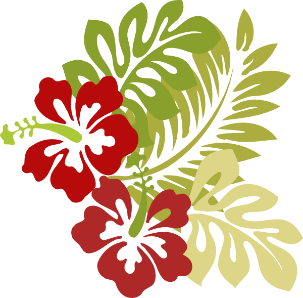 Red Hibiscus Clipart 3 By Destiny - Red Hibiscus Clipart 3 By Destiny (600x589)