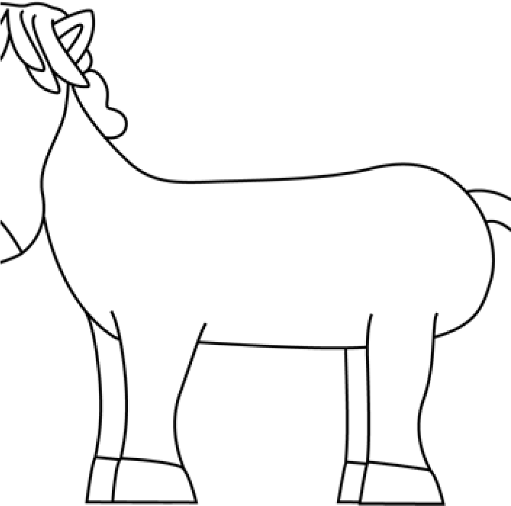 Horse Clipart Black And White White Horse Clipart Black - Horse Clipart Black And White White Horse Clipart Black (1024x1024)
