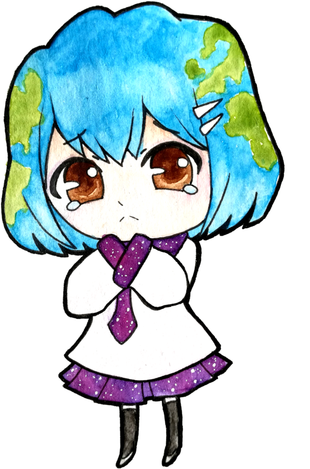 Earth-chan By Brysiaa - Earth-chan By Brysiaa (728x1096)