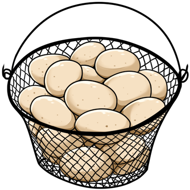 Puckoo Egg Basket By Wyngrew - Puckoo Egg Basket By Wyngrew (400x408)