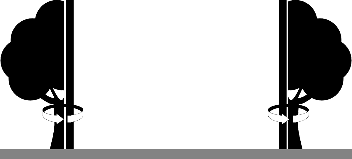 Two Posts With An Arrow Indecating That The Securing - Two Posts With An Arrow Indecating That The Securing (1200x542)