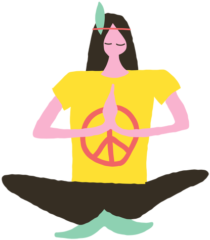 Clip Art Stock Hippie Vector - Clip Art Stock Hippie Vector (512x512)