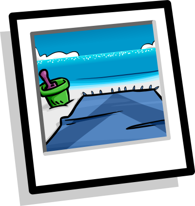 Image A Day At The Beach Background Icon - Image A Day At The Beach Background Icon (400x422)