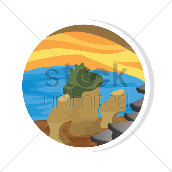 Hopewell Rocks Cartoon Clipart Hopewell Rocks Clip - Hopewell Rocks Cartoon Clipart Hopewell Rocks Clip (600x600)