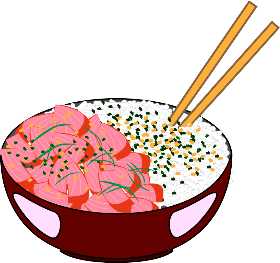 Poke Bowl And Rice Illustrator Graphic Graphics - Poke Bowl And Rice Illustrator Graphic Graphics (1000x1000)